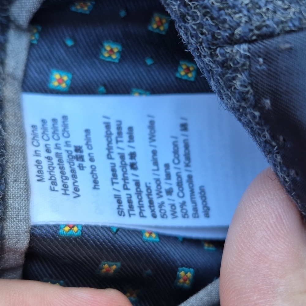 J CREW Ludlow Recent Dark‎ Grey Tweed Weave Blend Moon 44 R Slim Mens Sport Coat - Picture 9 of 10